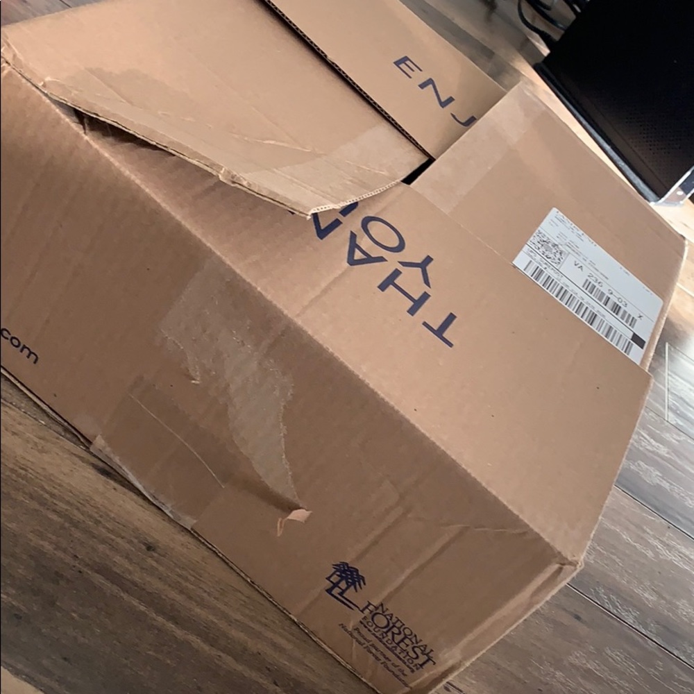 Mystery box of clothes and boots